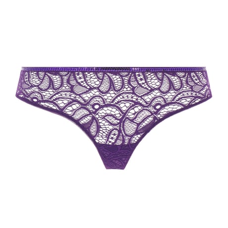ANDRES SARDA Lynx Purple Impact アンドレ サルダ【ノンワイヤーノンパデッドトライアングルブラ＋タンガのセット】