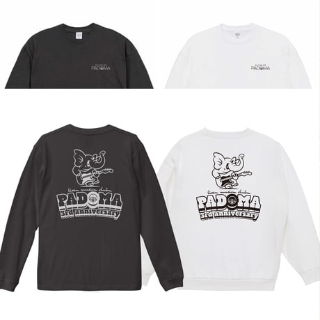 PADOMA 3周年記念ロングスリーブTシャツ