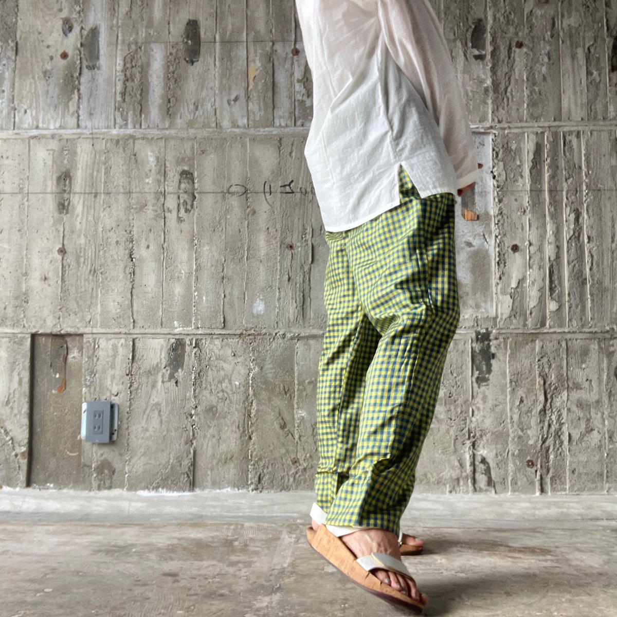 キャリコ シルク　パンツ　サルエルパンツ CALICO 天然染マルベリシルクシーディパンツ | A | ONLINE STORE
