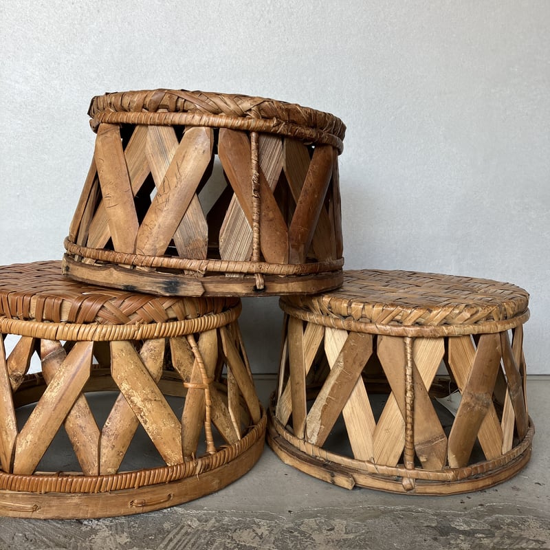 ラオス 竹のスツール | A | ONLINE STORE