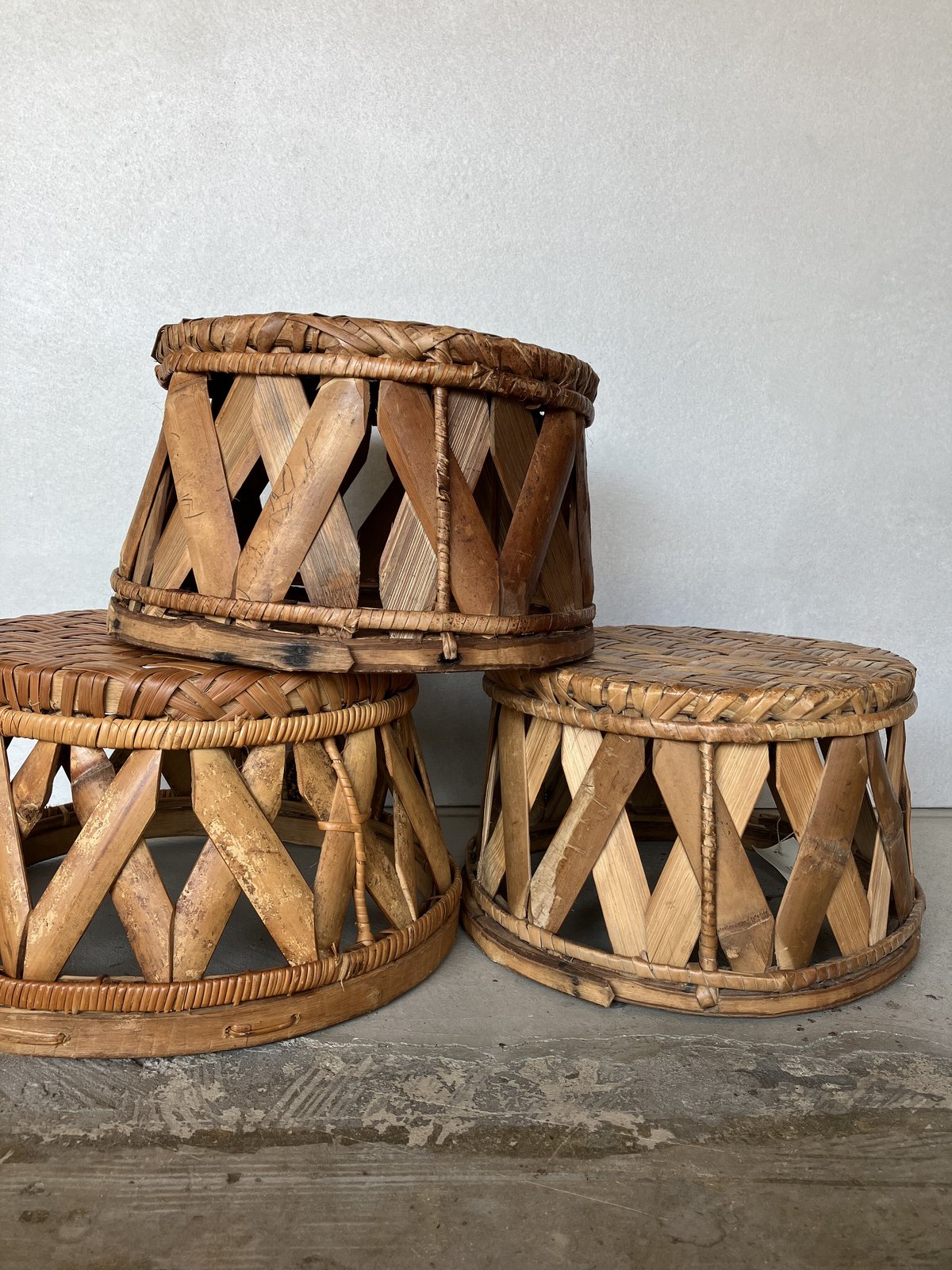 ラオス 竹のスツール | A | ONLINE STORE