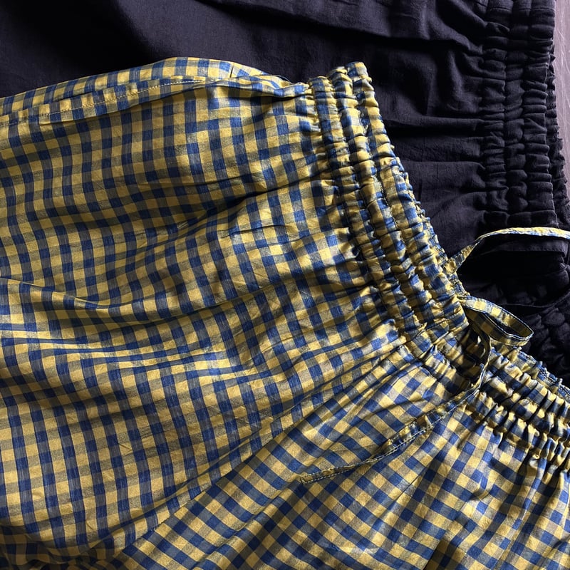 【未使用】calico キャリコ シルク サルエルパンツ ピンク L コットンシルクサリーチェックロンパンツ – CALICO LLC