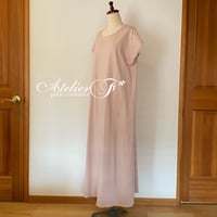 フレンチスリーブワンピースの型紙（ダウンロード）