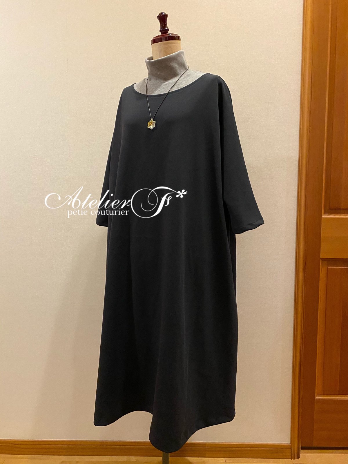 ドルマンスリーブワンピースの型紙（ダウンロード） | Atelier F