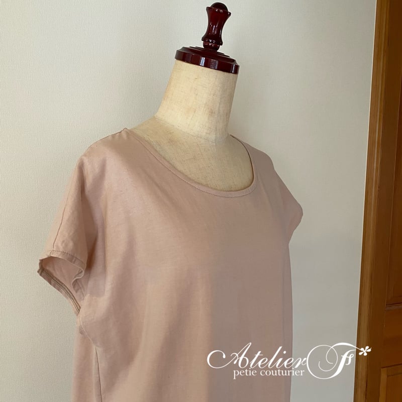 ハンドメイド、フレンチスリーブらくらくワンピースL STEP UP】No.173 フレンチワンピース | 生地と型紙のお店 Rick Rack