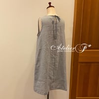 バックリボンワンピースの型紙（ダウンロード）