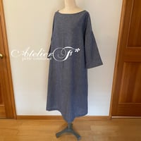 ボートネックワンピースの型紙（ダウンロード）