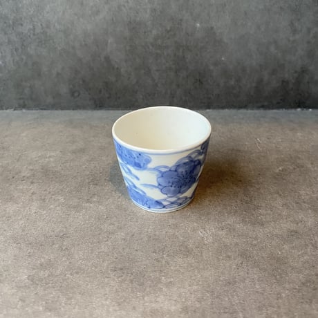 古伊万里染付桜流水文猪口