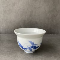 後期鍋島染付草花文向付　(A-1)