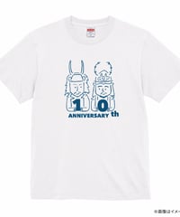 10thニコイチTシャツ(ホワイト×ブルー)