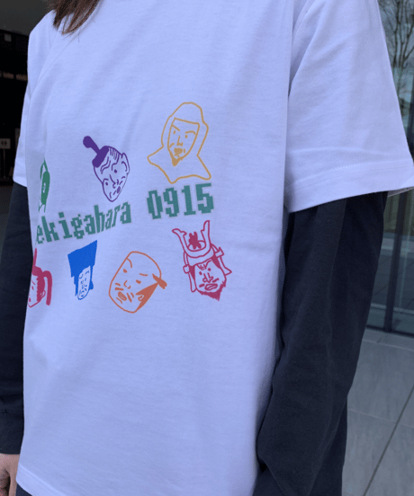 【武将ステッカー付】関ケ原七武将Tシャツ(ホワイト)