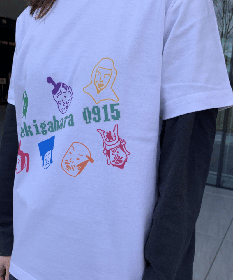 武将ステッカー付】関ケ原七武将Tシャツ(ホワイト) | 関ケ原戦国市場