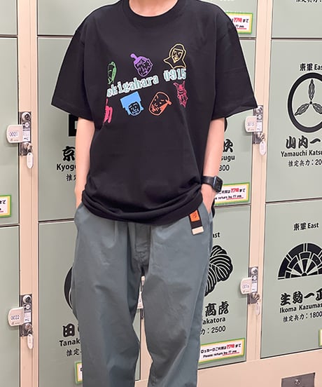 【武将ステッカー付】関ケ原七武将Tシャツ(ブラック)