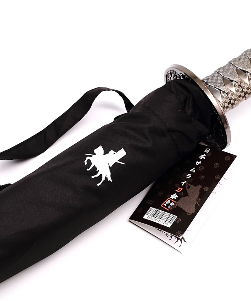 小柄小刀　傘に簑・雨模様図小柄袋　刀装具 小柄小刀 傘に簑・雨模様図小柄袋 刀装具