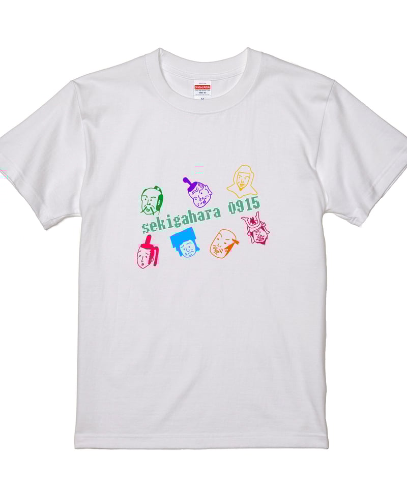 武将ステッカー付】関ケ原七武将Tシャツ(ホワイト) | 関ケ原戦国市場