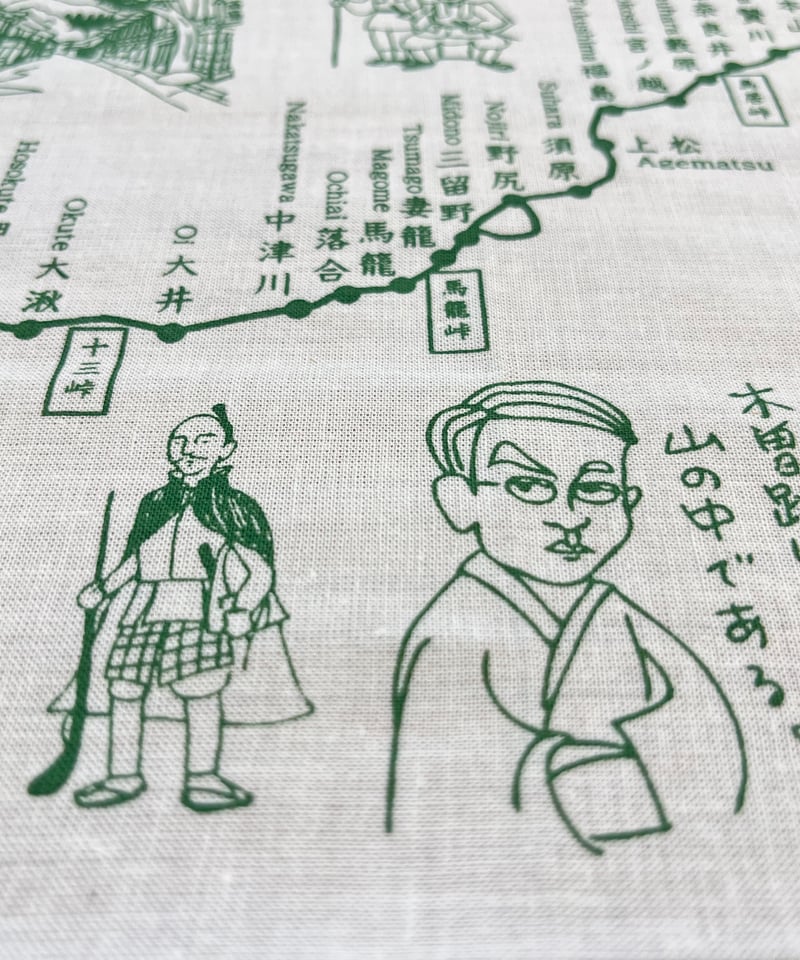 手ぬぐい「ホントに歩く中山道69次」 | 関ケ原戦国市場