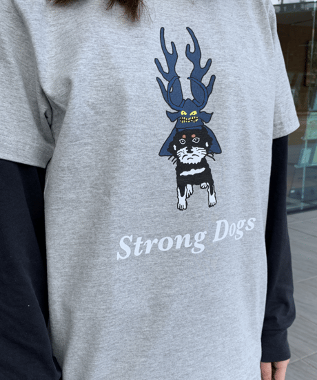 本多コタ勝くんTシャツ(ミックスグレー)