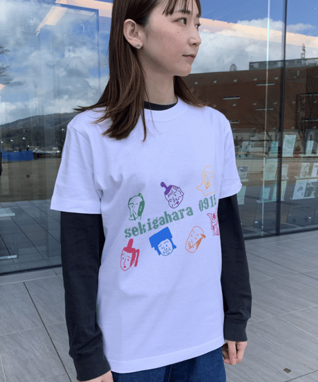 【武将ステッカー付】関ケ原七武将Tシャツ(ホワイト)