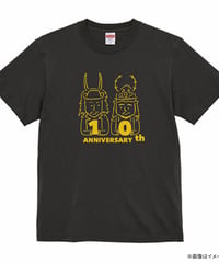 10thニコイチTシャツ(スミ黒×イエロー)
