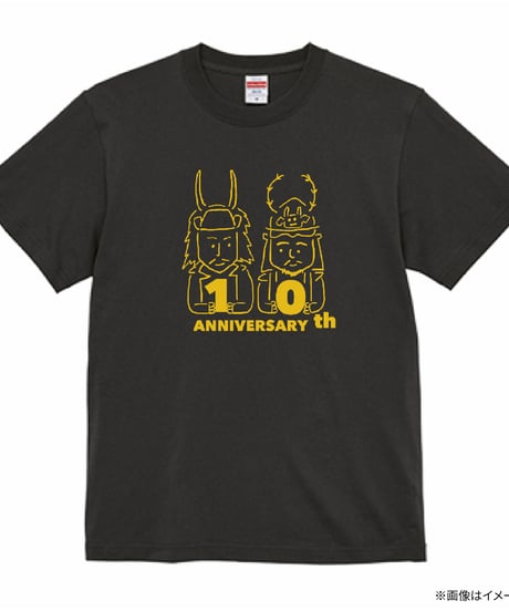10thニコイチTシャツ(スミ黒×イエロー)