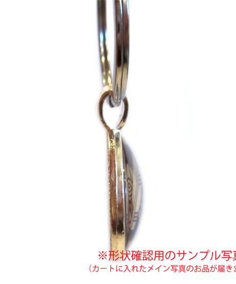 <家紋キーホルダー>丸に違い鷹の羽