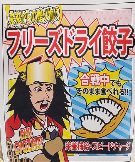 新感覚　フリーズドライ餃子
