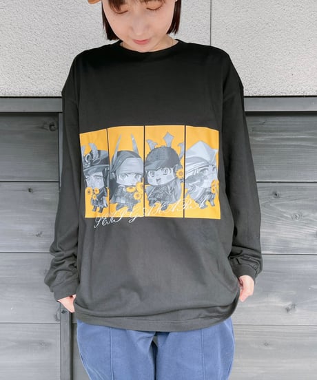 ひまわり武将ビッグシルエット長袖Tシャツ