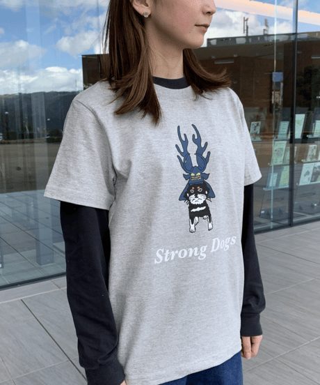 本多コタ勝くんTシャツ(ミックスグレー)