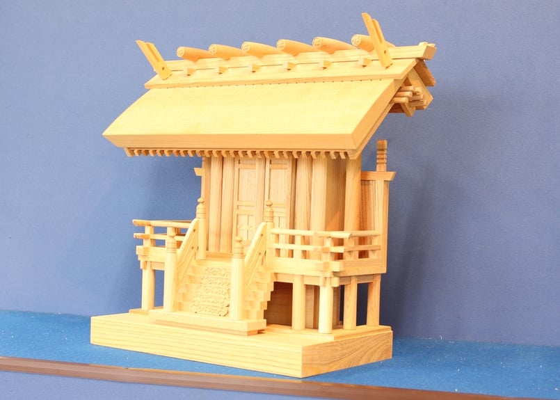 欅 彫屋根一社 唐戸 | 長田神具店