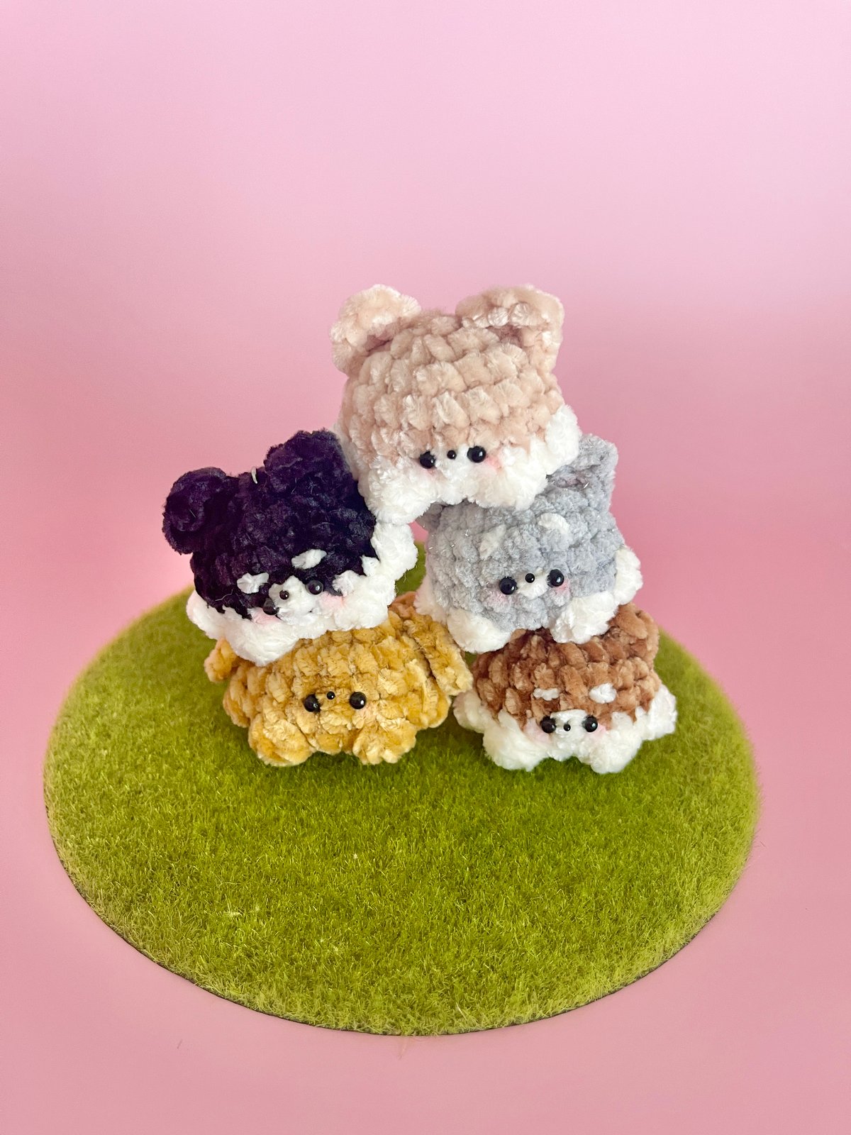 Lee　　シュナちゃん＆トイプーちゃんあみぐるみ Lee シュナちゃん＆トイプーちゃんあみぐるみ 編みぐるみシュナ