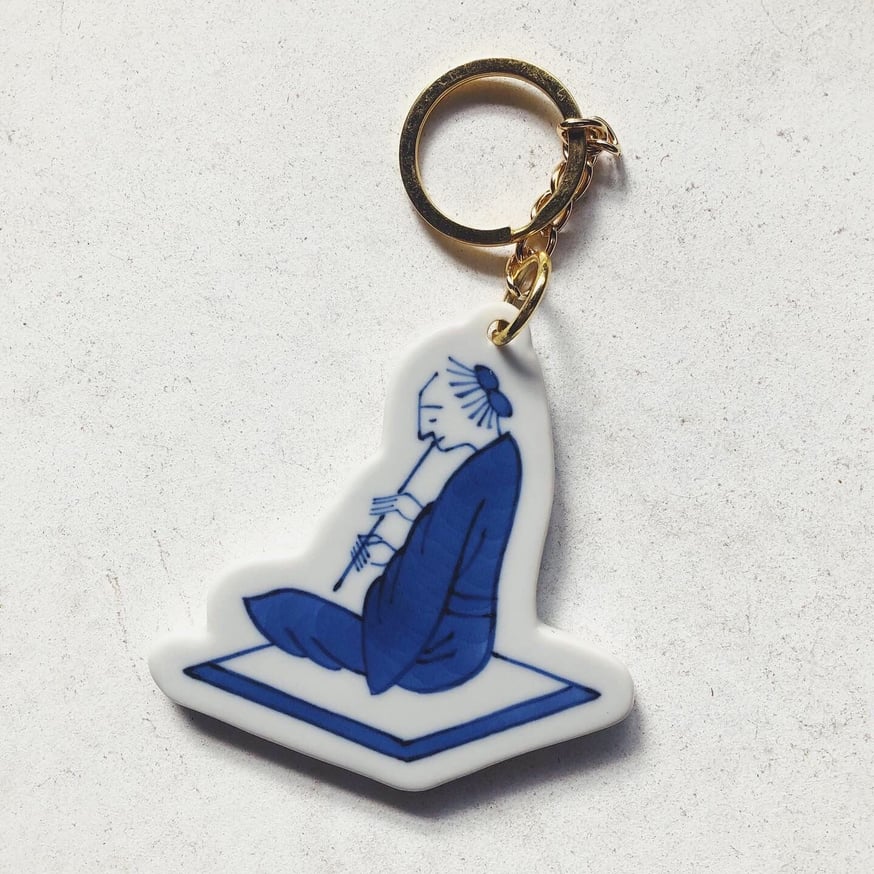 001】140周年記念九谷焼キーホルダー／上出長右衛門窯 | 上出長右衛門