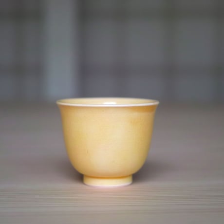 【078】茶杯（黄）／九谷瓷器