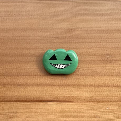 かぼちゃブローチ（緑）【ハロウィン限定】