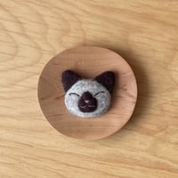 【1点もの】羊毛ブローチ「ねこ」