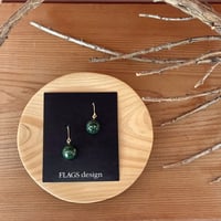 【１点もの】プラネットピアス「千歳緑」