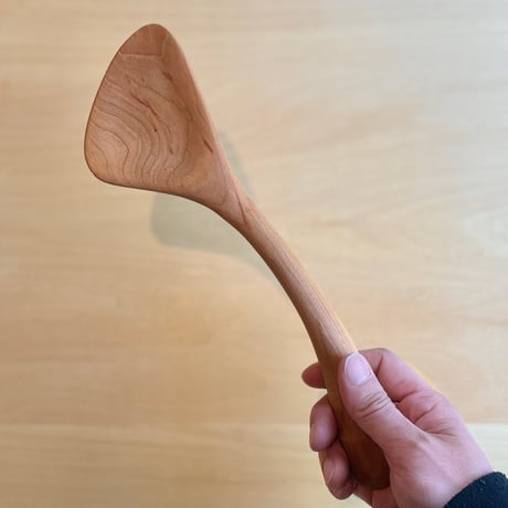 【１点もの】木のヘラ「グッピー（右利き用）」