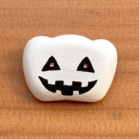 かぼちゃブローチ（白）【ハロウィン限定】