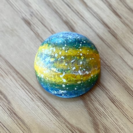 【1点もの】マカロンブローチVARIE「NEBULA」