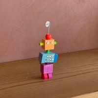 【1点もの】端材ロボ（３段蛍光）〜rainbow〜