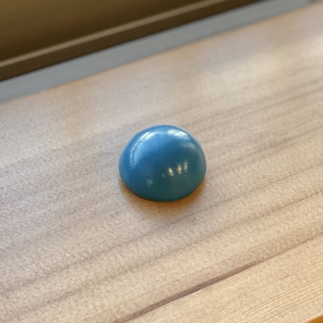 【１点もの】マカロンブローチ「縹-はなだ-」