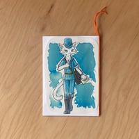 メッセージカード「青の郵便屋さん」