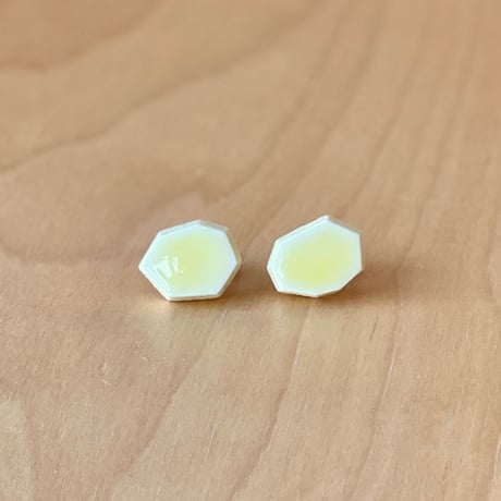 【１点もの】リトスイヤリング「レモンイエロー」