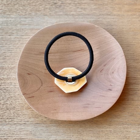 【１点もの】フラグヘアゴム「マリーゴールド」