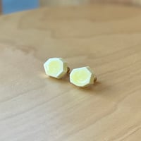 【１点もの】リトスイヤリング「レモンイエロー」