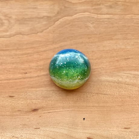 【１点もの】マカロンブローチVARIE「漣 - さざなみ - 」