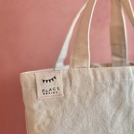 【１点もの】ねこの刺繍入り ミニトートバッグ