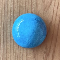 【1点もの】マカロンブローチ「浅葱（あさぎ）」