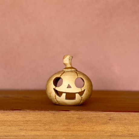 【期間限定】ハロウィンかぼちゃインテリア「かぼちゃん（ろうそく照明付き）」S/N:02