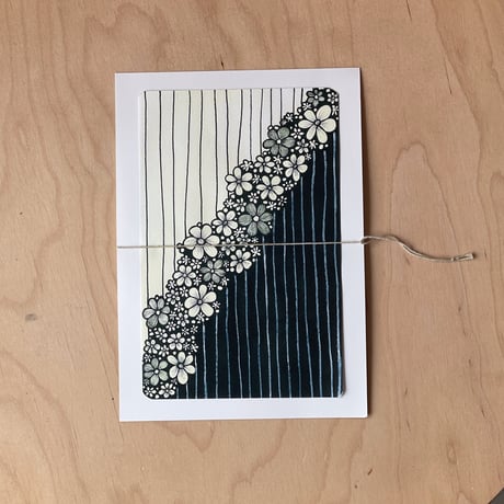 メッセージカード「花の境界」