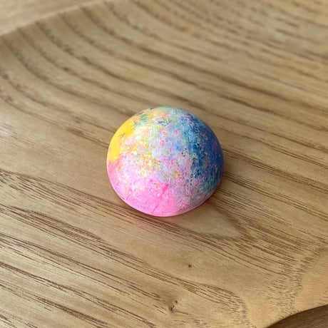 【1点もの】マカロンブローチVARIE「pastel planet」